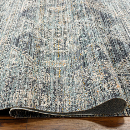 Margaret Rug in Denim/Silver