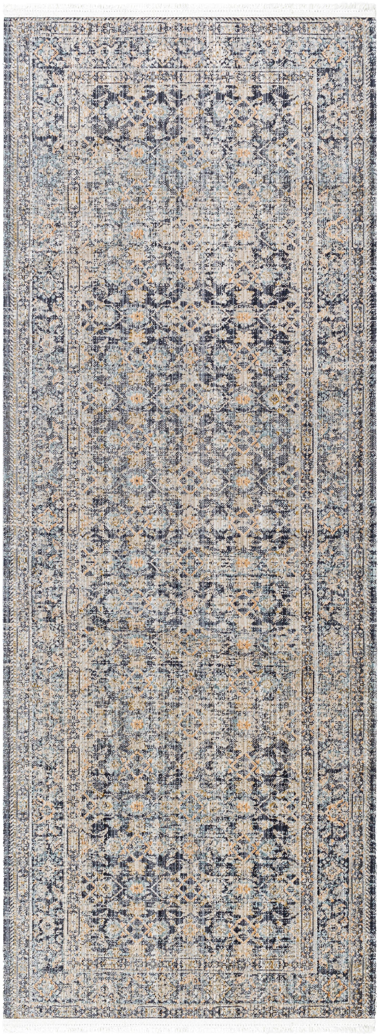 Margaret Rug in Blue/Ivory