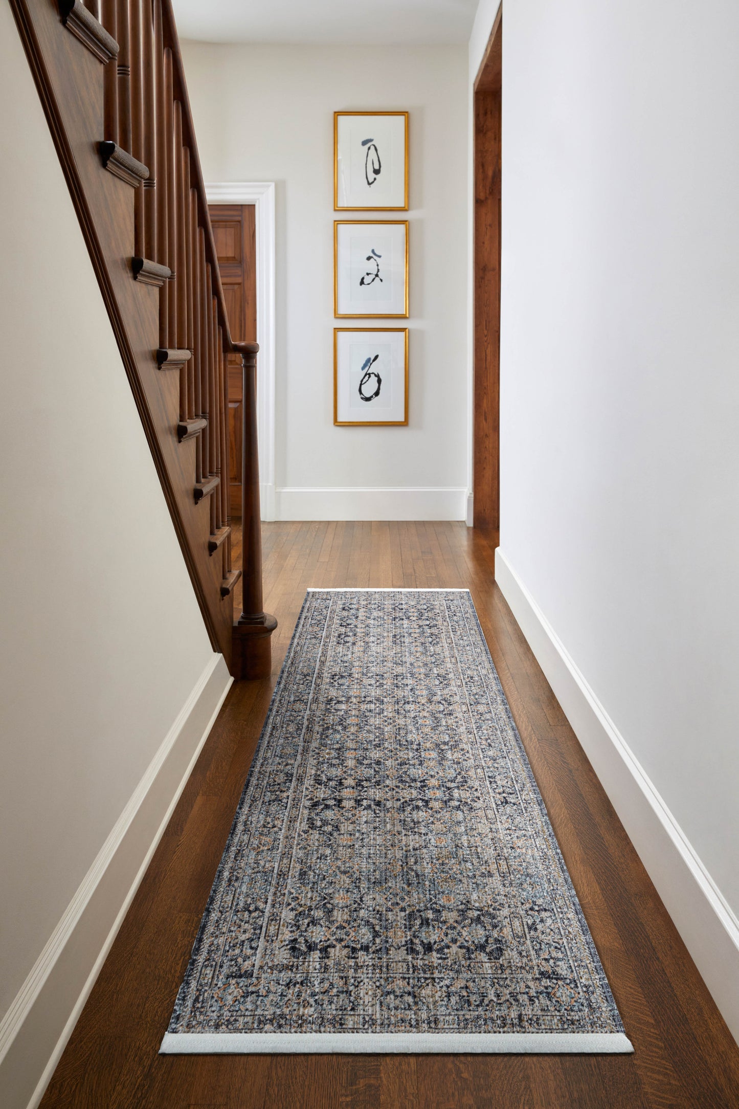 Margaret Rug in Blue/Ivory