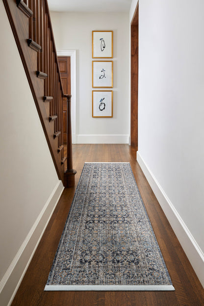 Margaret Rug in Blue/Ivory