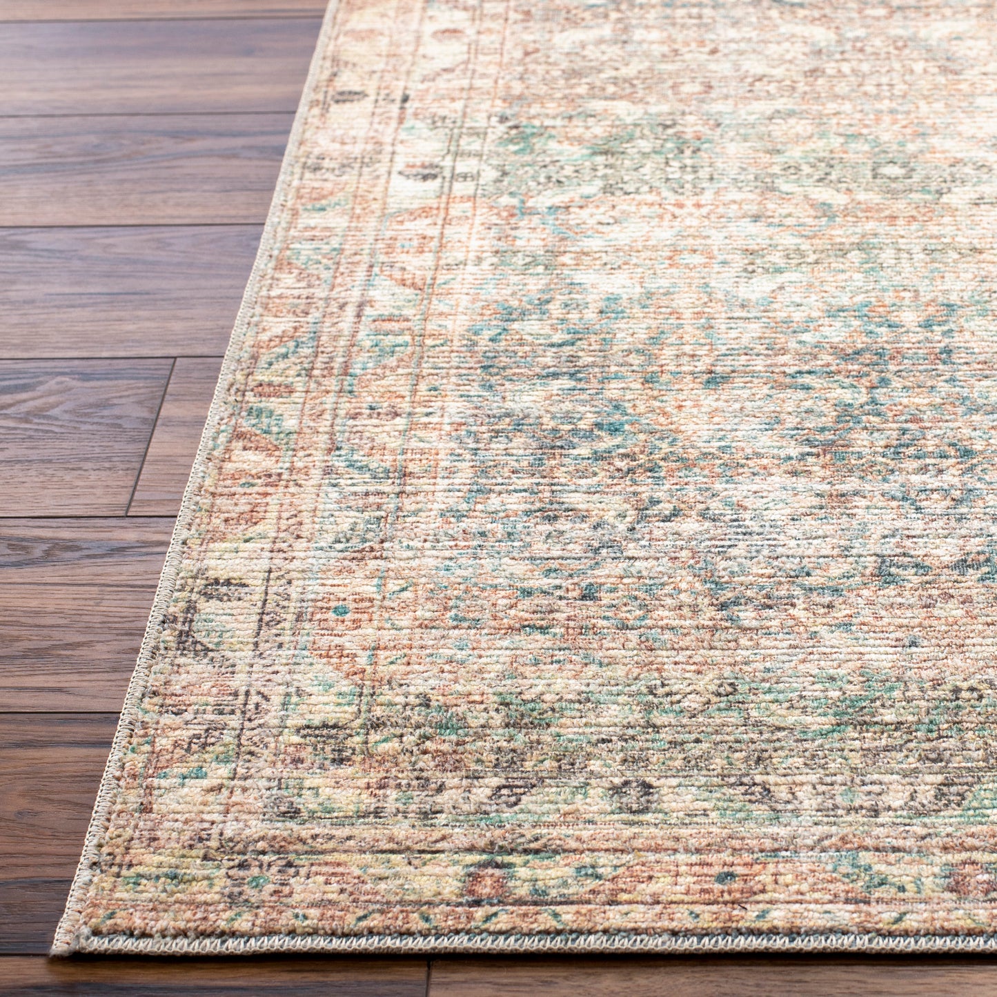 Portia Rug in Cotton/Rust