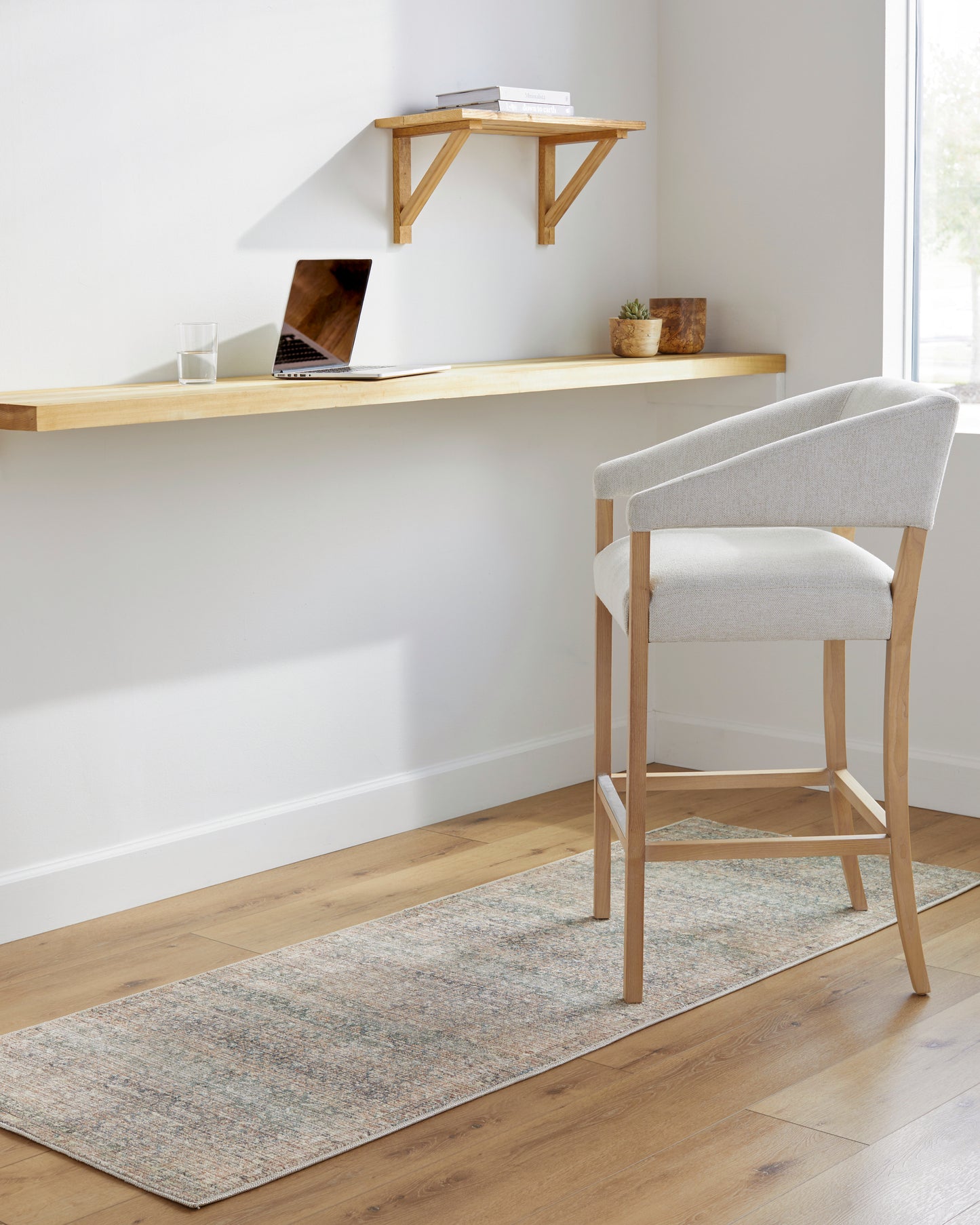 Portia Rug in Cotton/Rust