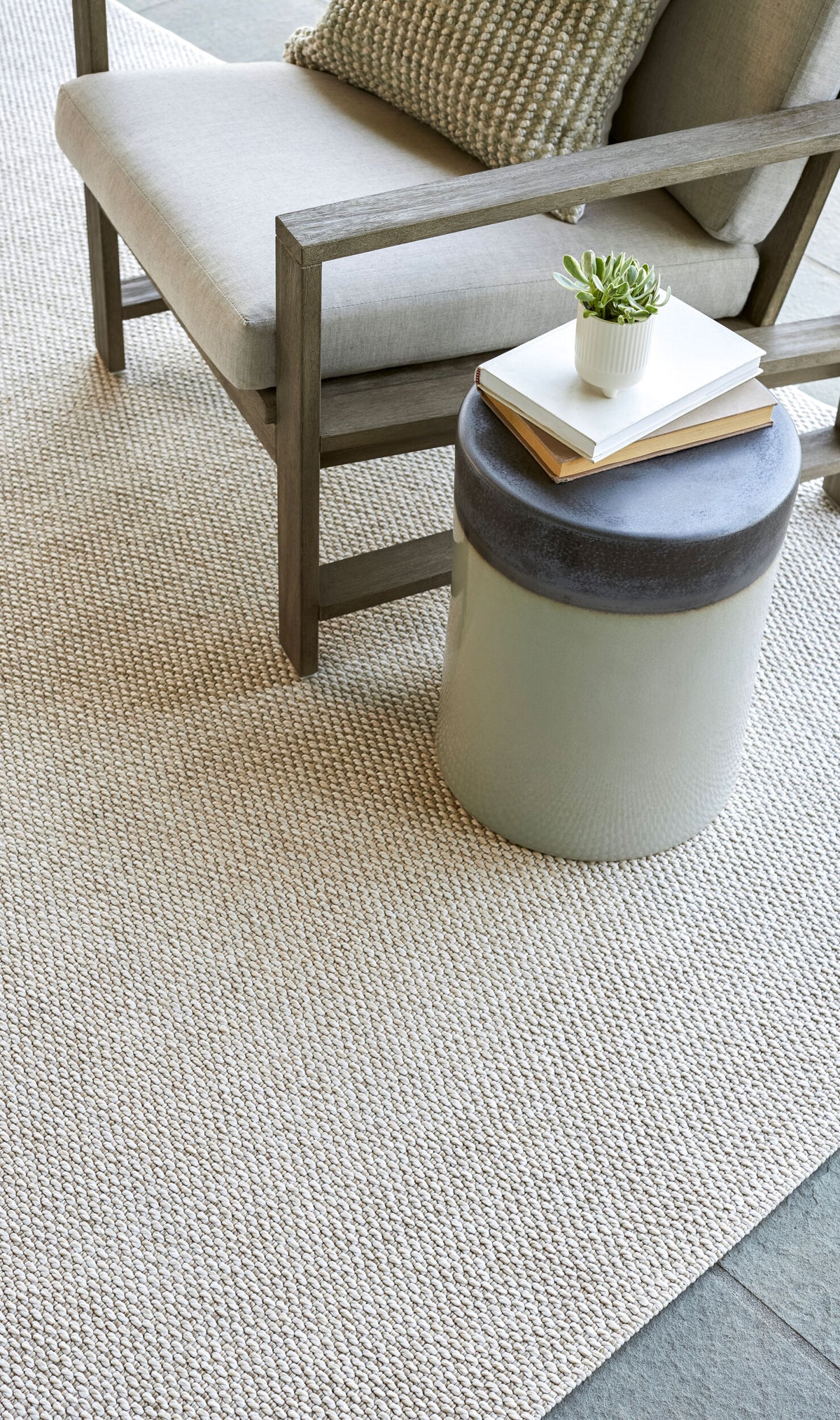Birdie Rug in Sandstone Braid