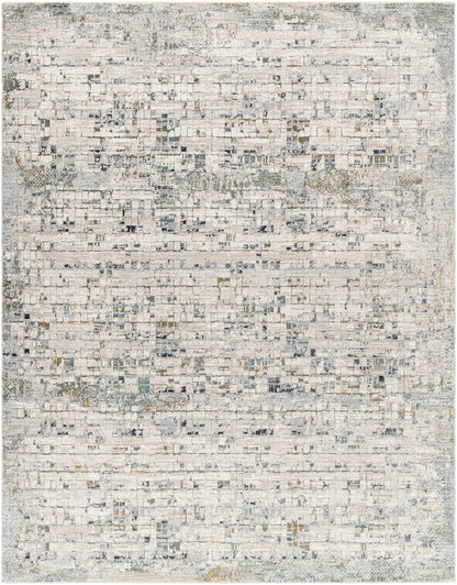 Dresden Rug in Pixel Grey White