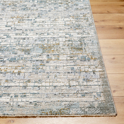 Dresden Rug in Pixel Grey White