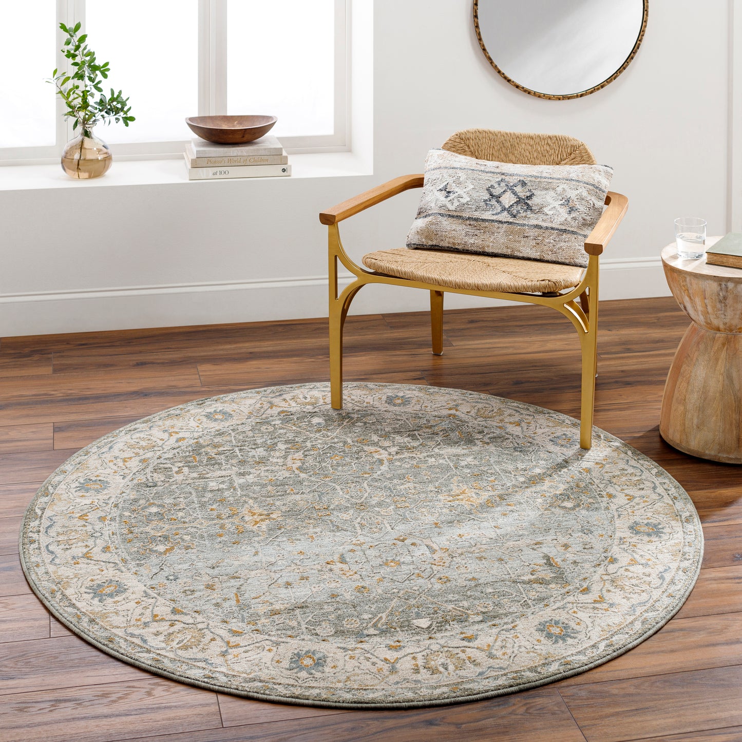 Dresden Rug in Sage/Multi