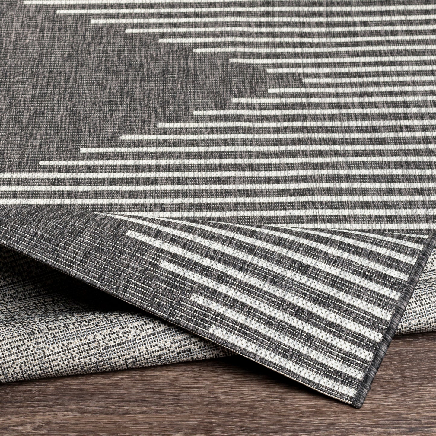 Sorrento Rug in Charcoal/Light Grey