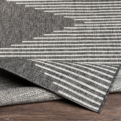 Sorrento Rug in Charcoal/Light Grey