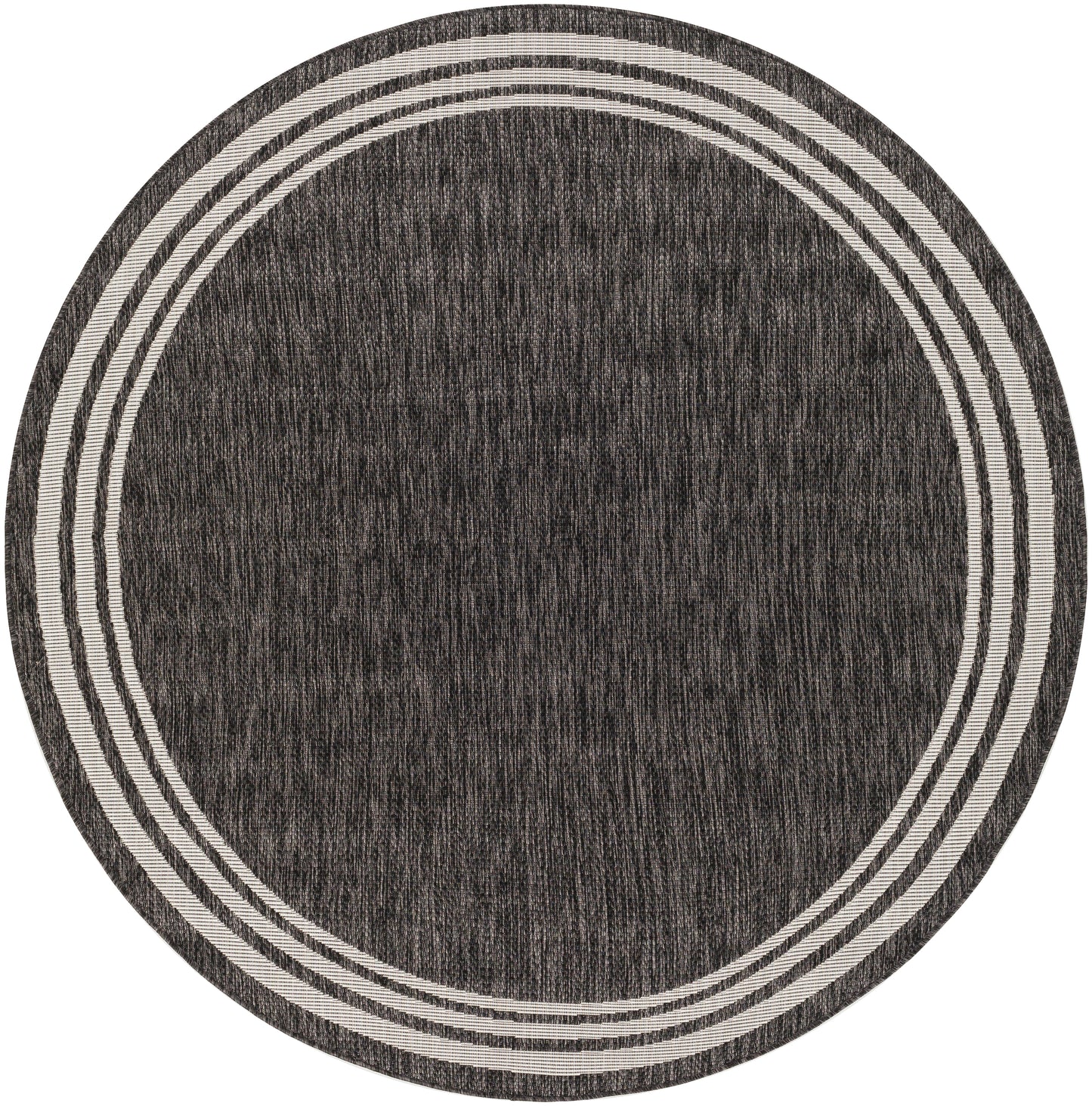 Sorrento Outdoor Rug in Black Border