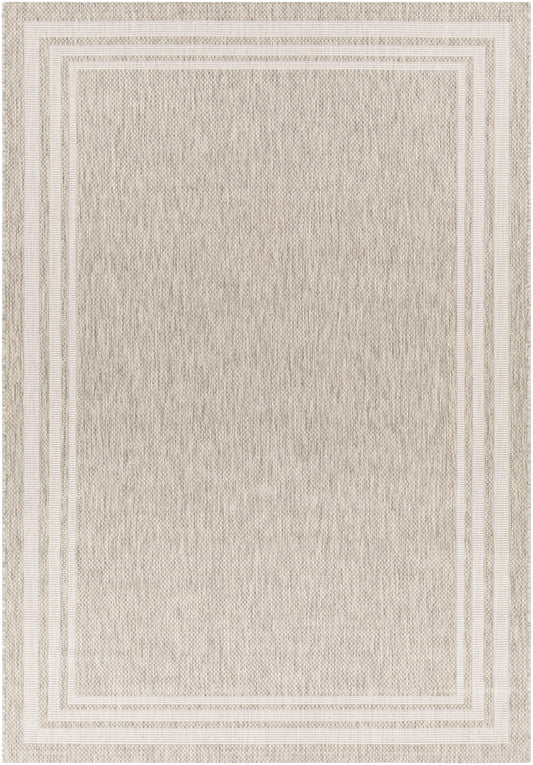 Sorrento Outdoor Rug in Sand Border