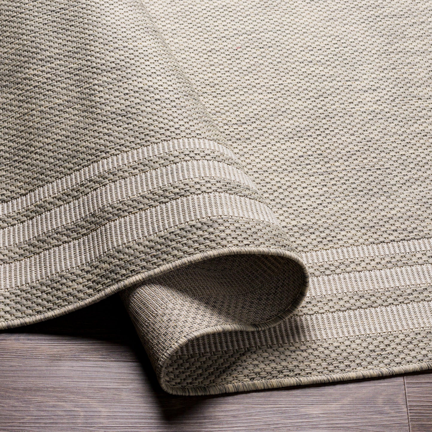 Sorrento Outdoor Rug in Sand Border