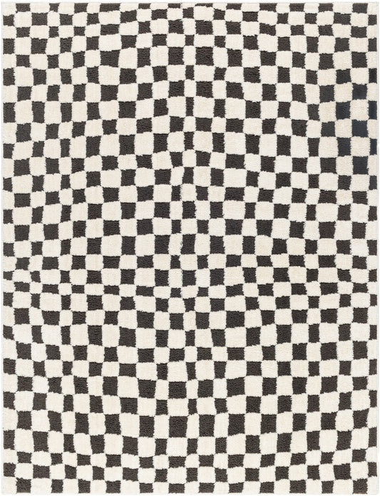 Adler Rug in Checkerboard (Black)