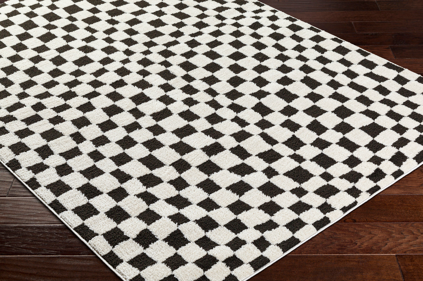 Adler Rug in Checkerboard (Black)