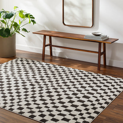 Adler Rug in Checkerboard (Black)