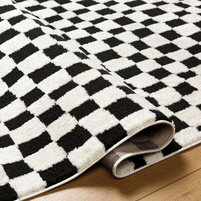 Adler Rug in Checkerboard (Black)
