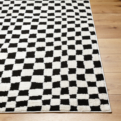 Adler Rug in Checkerboard (Black)