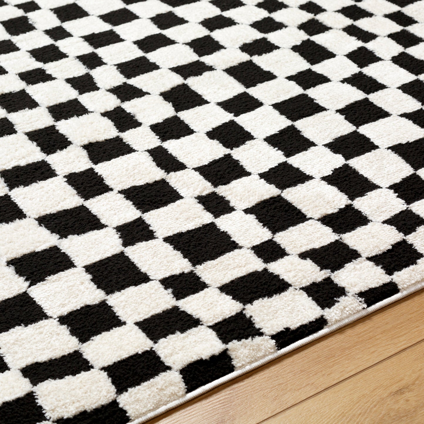 Adler Rug in Checkerboard (Black)