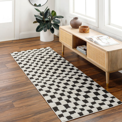 Adler Rug in Checkerboard (Black)