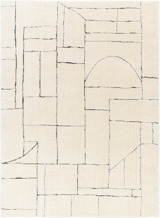 Adler Rug in Geometric (Black)