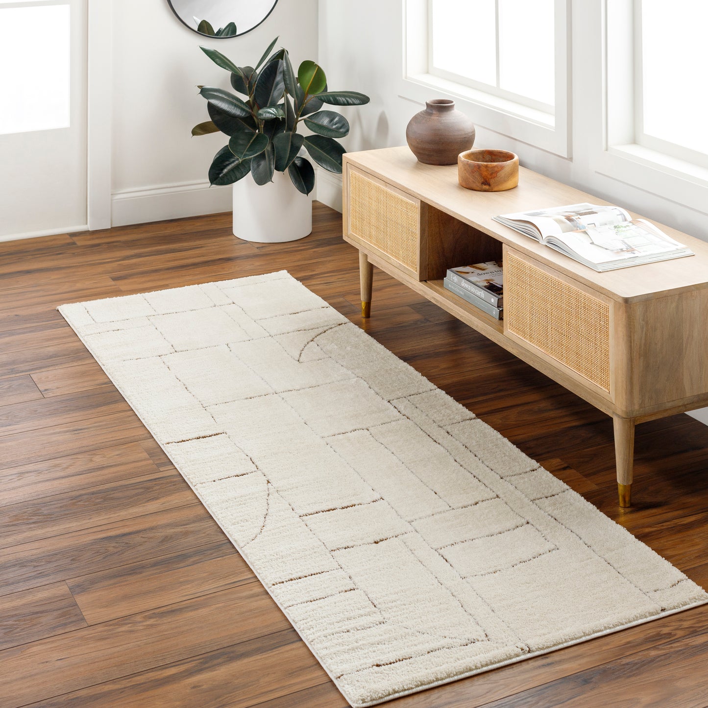 Adler Rug in Geometric (Walnut)