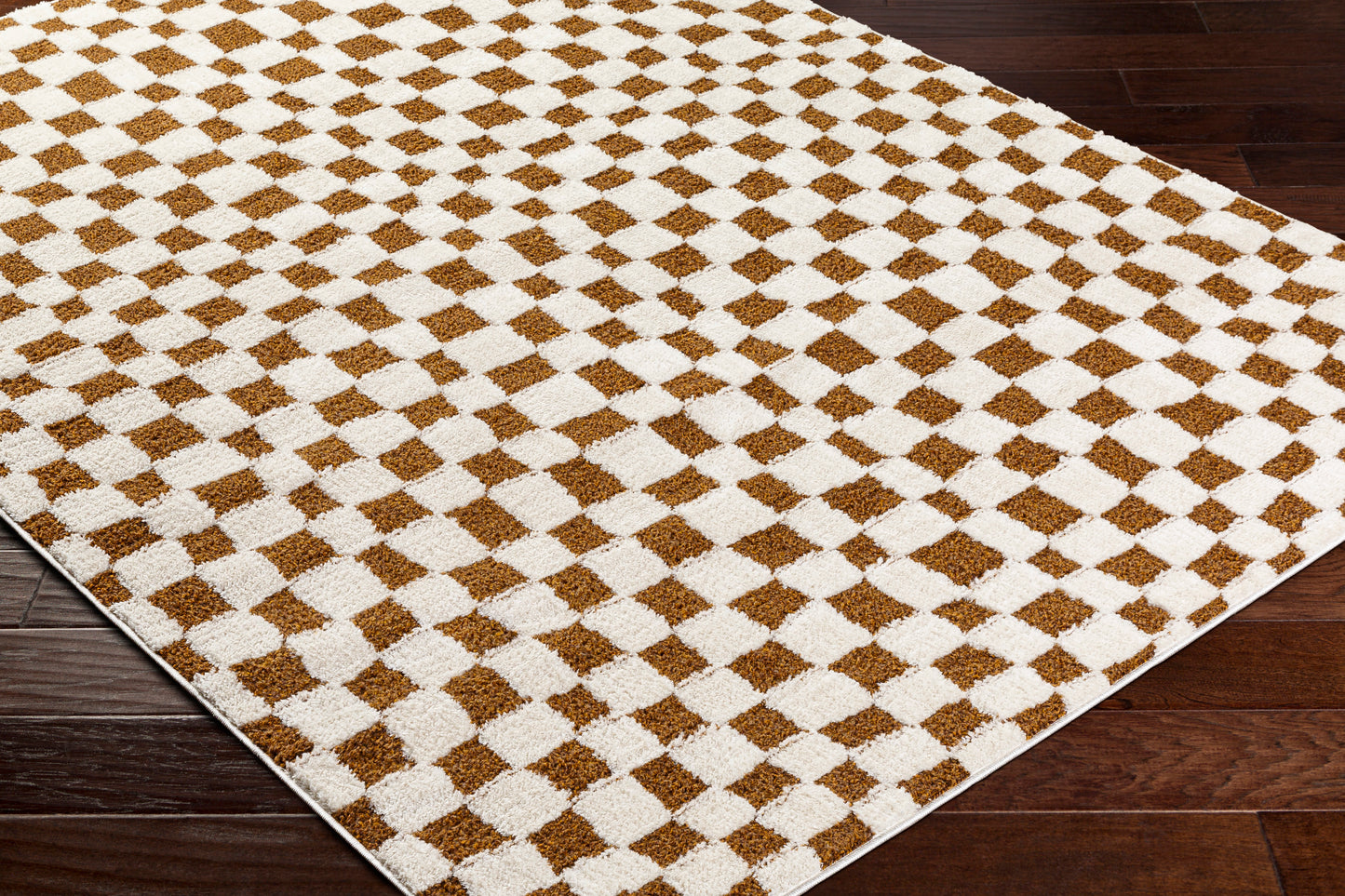 Adler Rug in Checkerboard (Walnut)