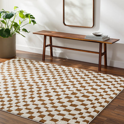 Adler Rug in Checkerboard (Walnut)
