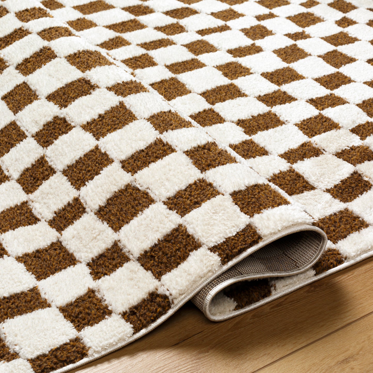 Adler Rug in Checkerboard (Walnut)