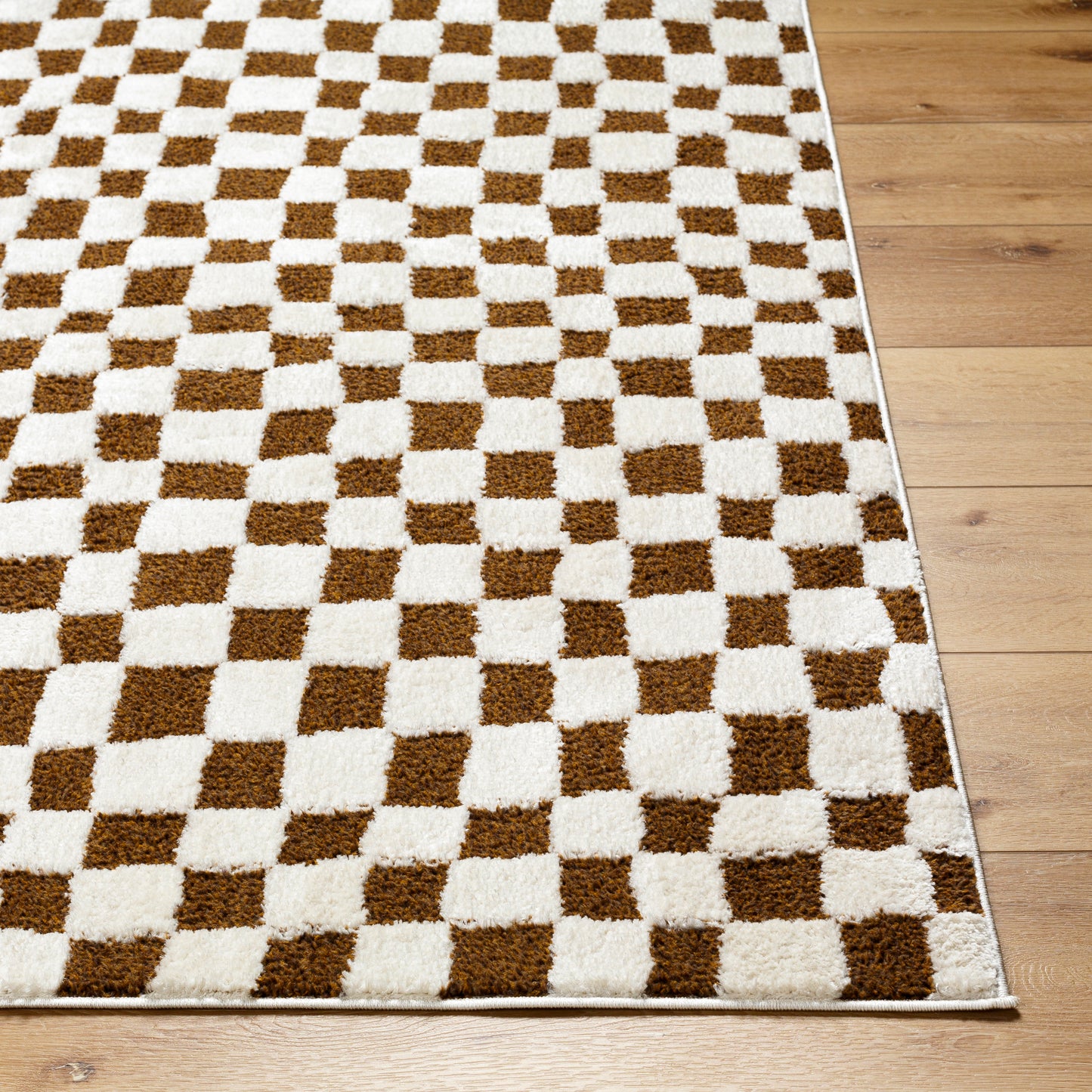 Adler Rug in Checkerboard (Walnut)