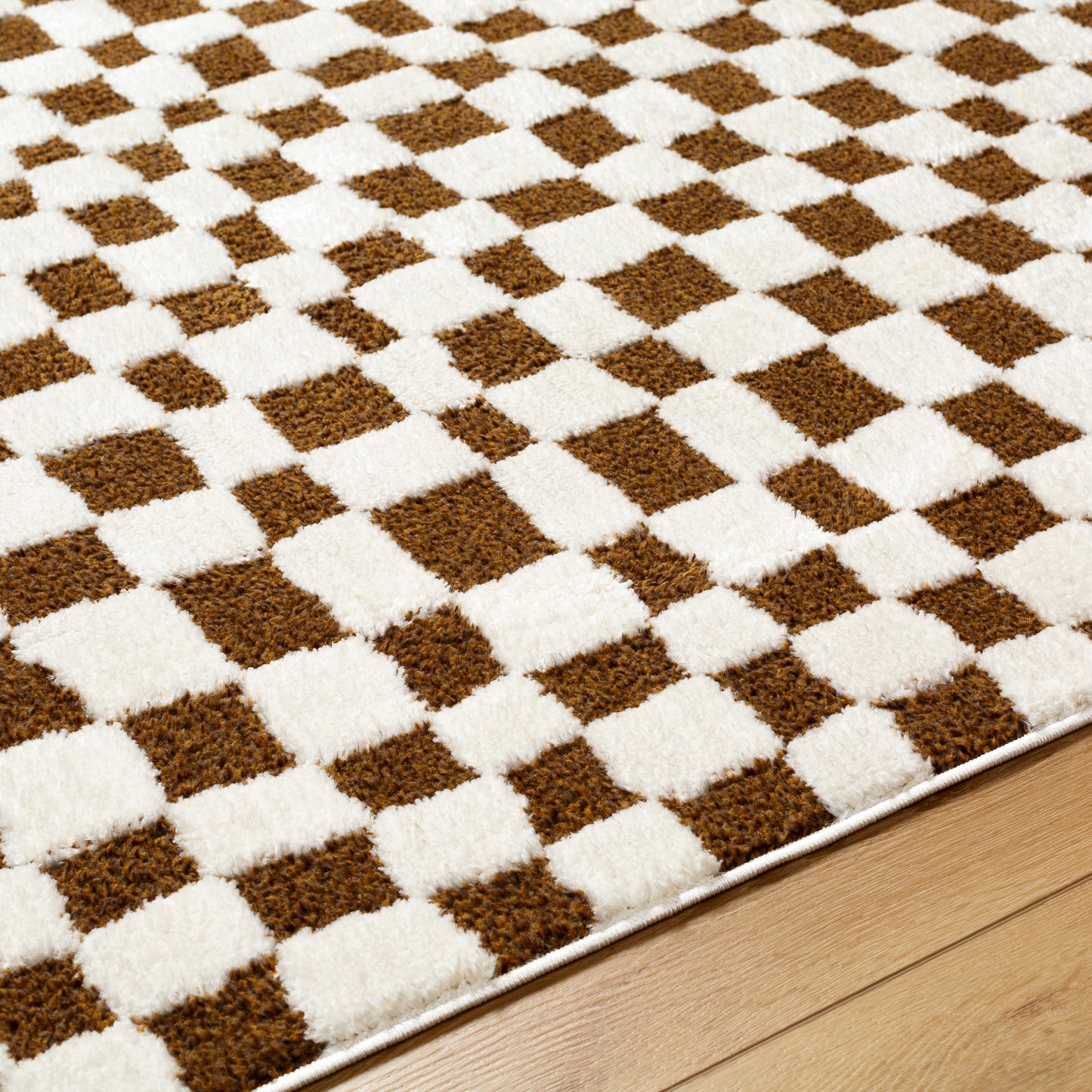 Adler Rug in Checkerboard (Walnut)
