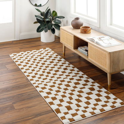 Adler Rug in Checkerboard (Walnut)