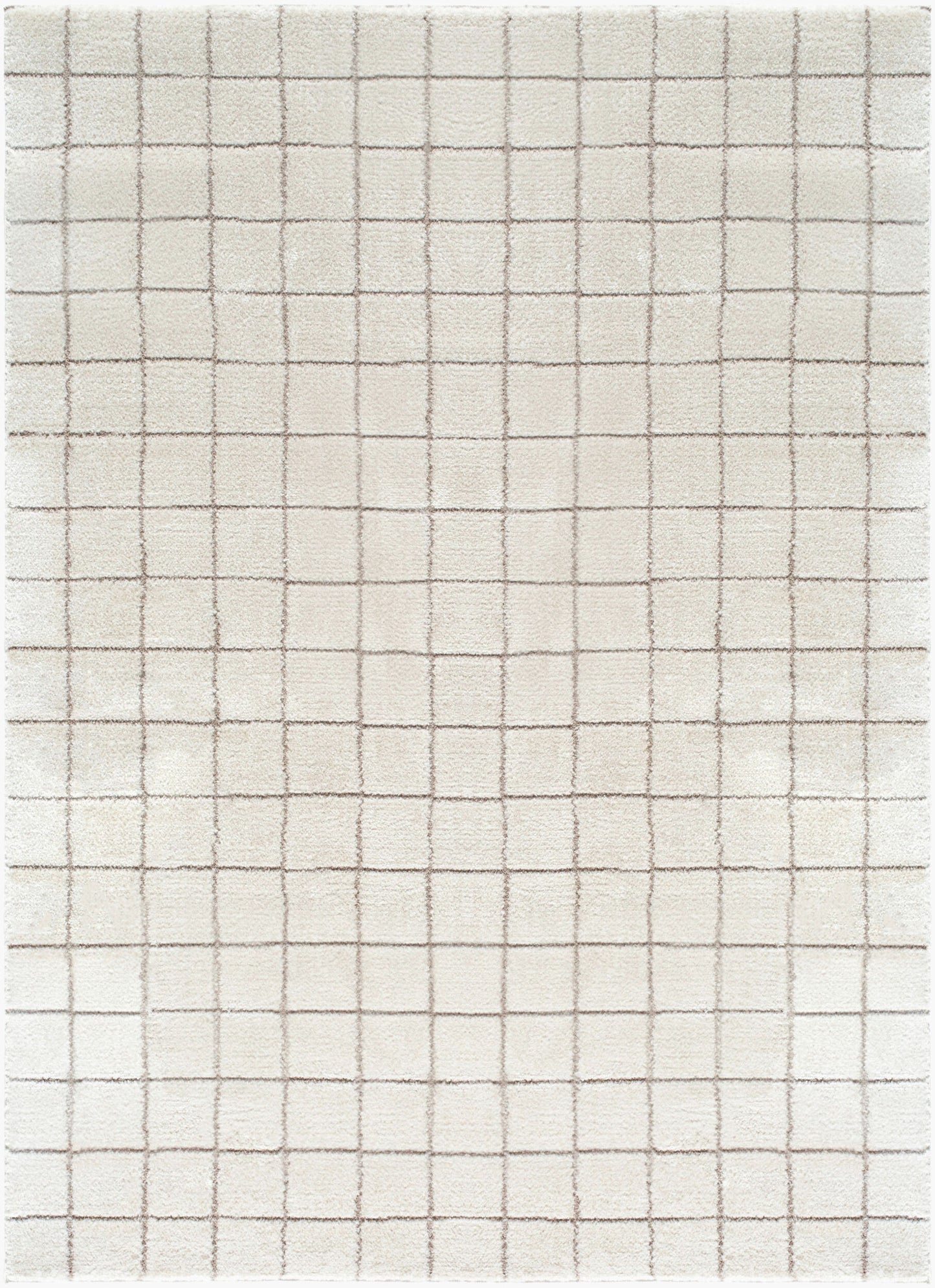 Parker Rug in Ivory Grid