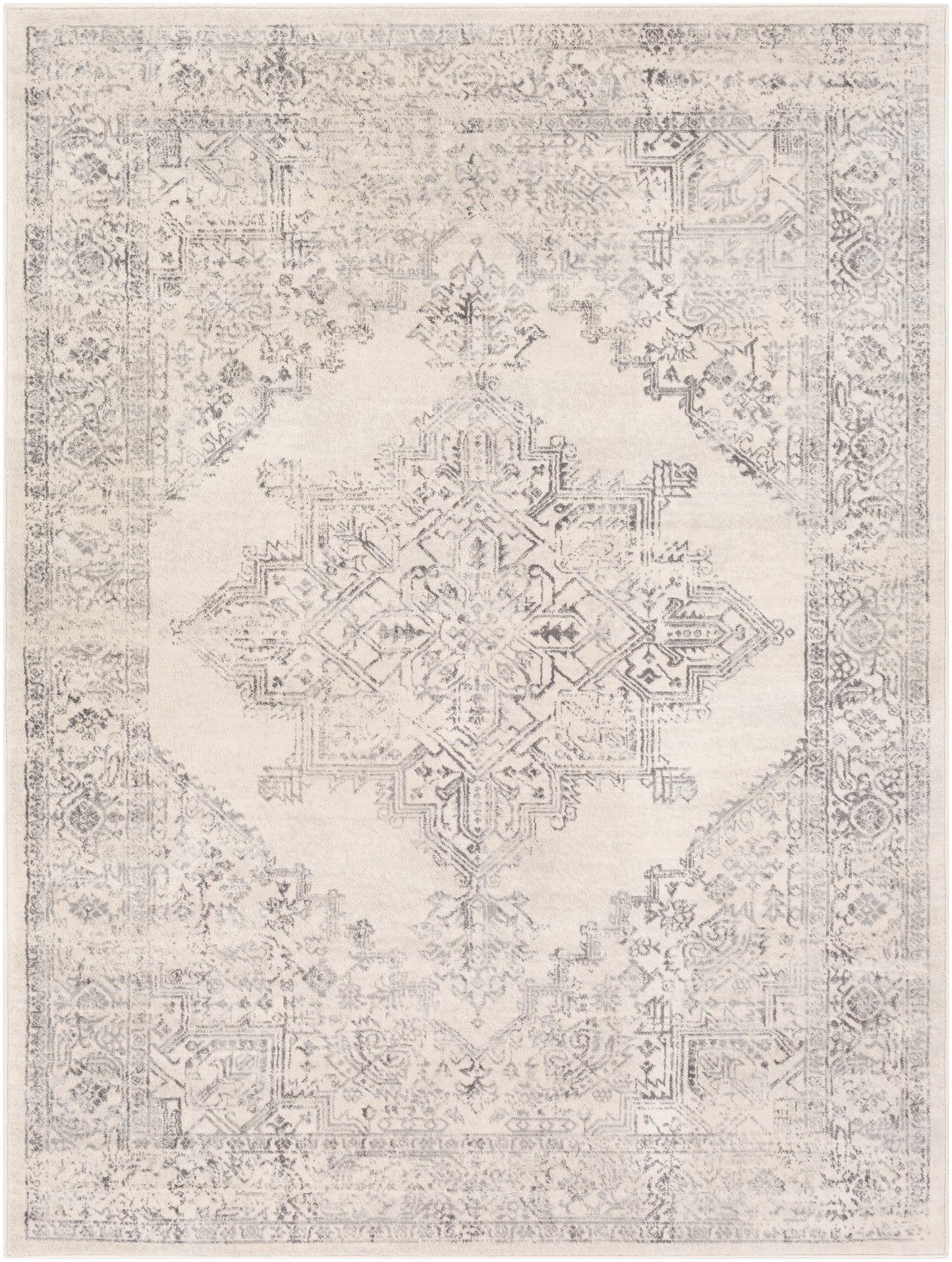 Bloomfield Rug in Medallion/Ivory