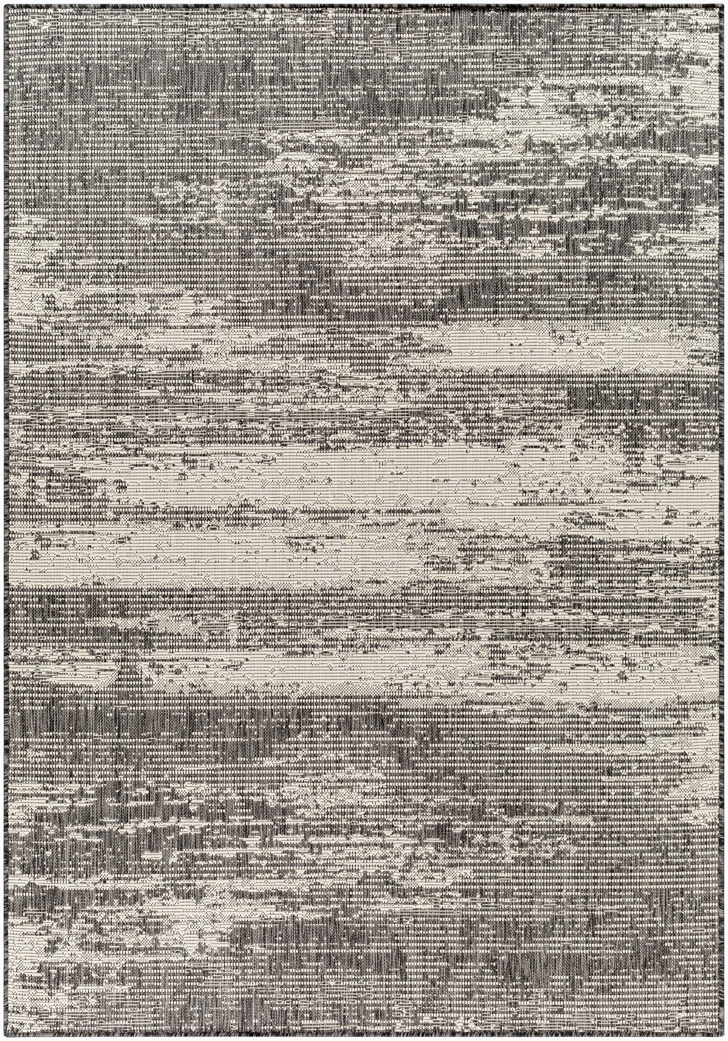 Camden Rug in Abstract Black/Ivory