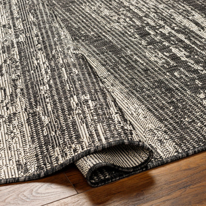 Camden Rug in Abstract Black/Ivory