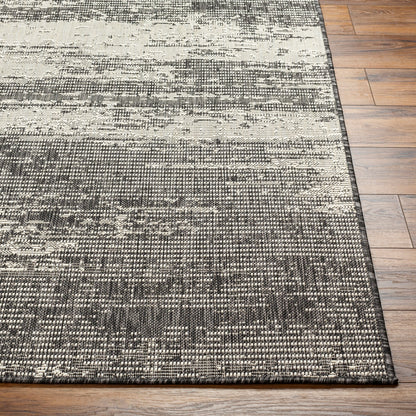 Camden Rug in Abstract Black/Ivory