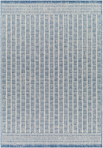 Camden Rug in Geometric Denim