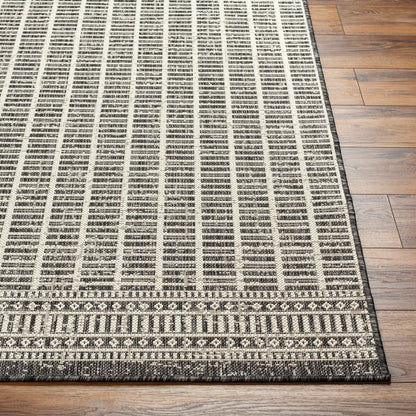 Camden Rug in Geometric Black/Ivory