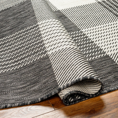 Camden Rug in Gingham Black