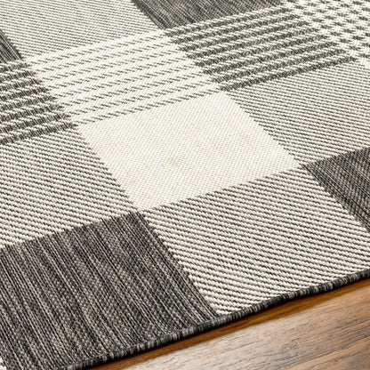 Camden Rug in Gingham Black