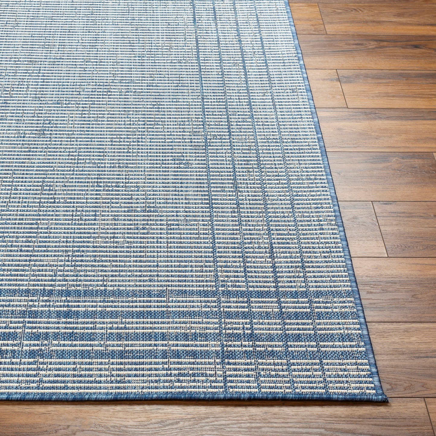 Camden Rug in Borders Dark Blue
