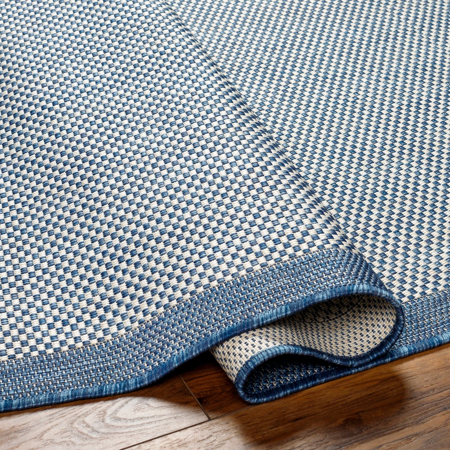 Camden Rug in Honeycomb Denim