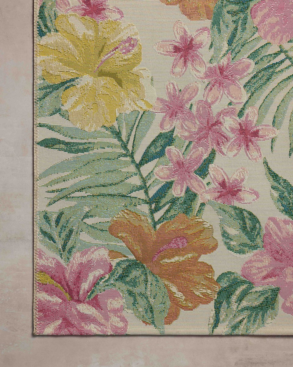 Bouquet Rug in Ivory/Sunrise