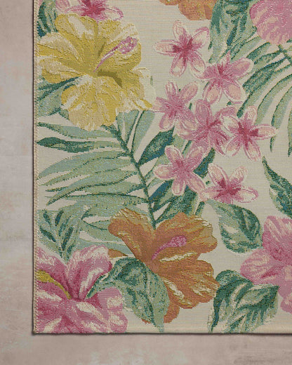 Bouquet Rug in Ivory/Sunrise