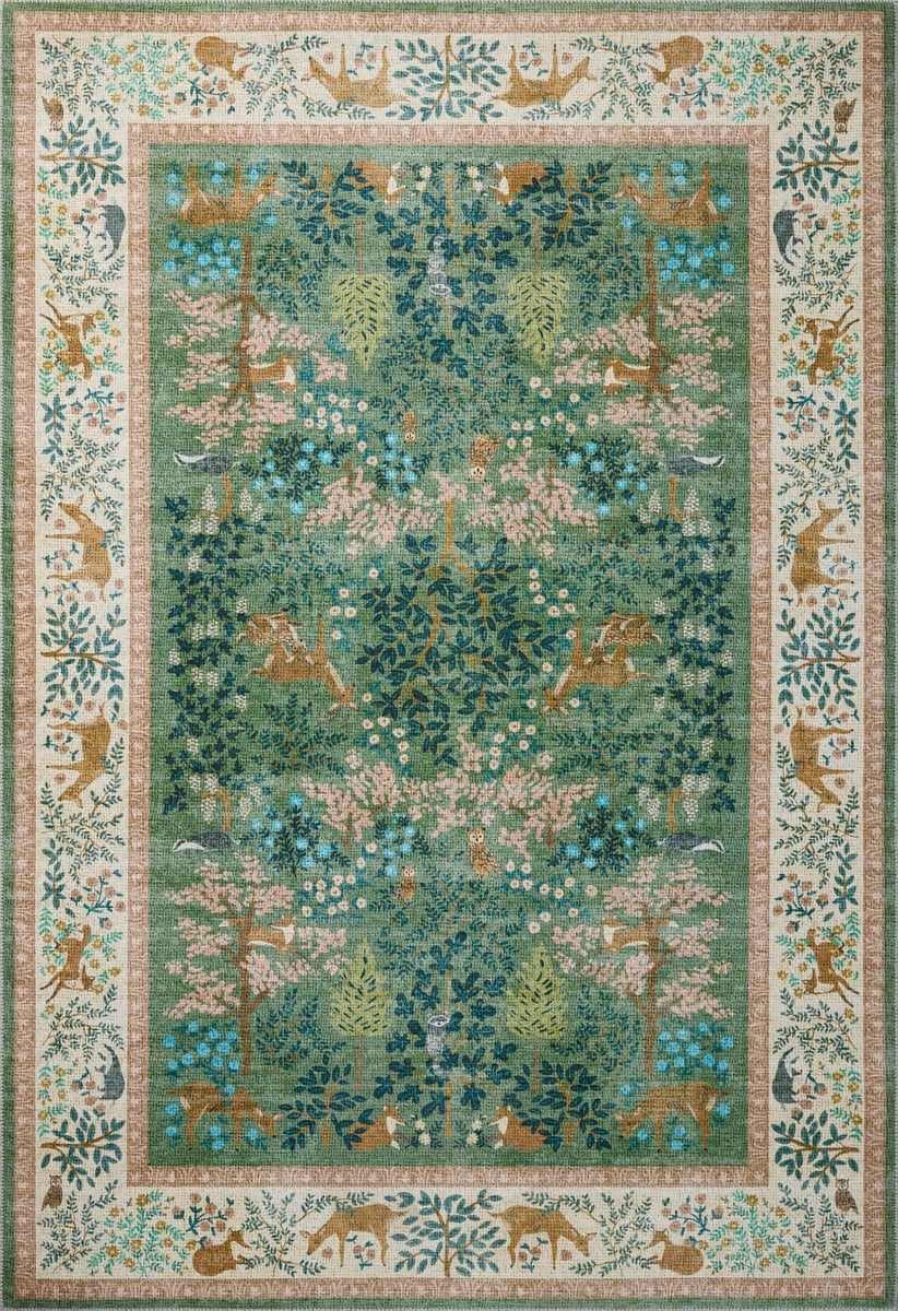 Woodland Rug in Sage Blush