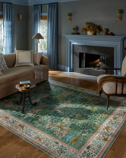 Woodland Rug in Sage Blush