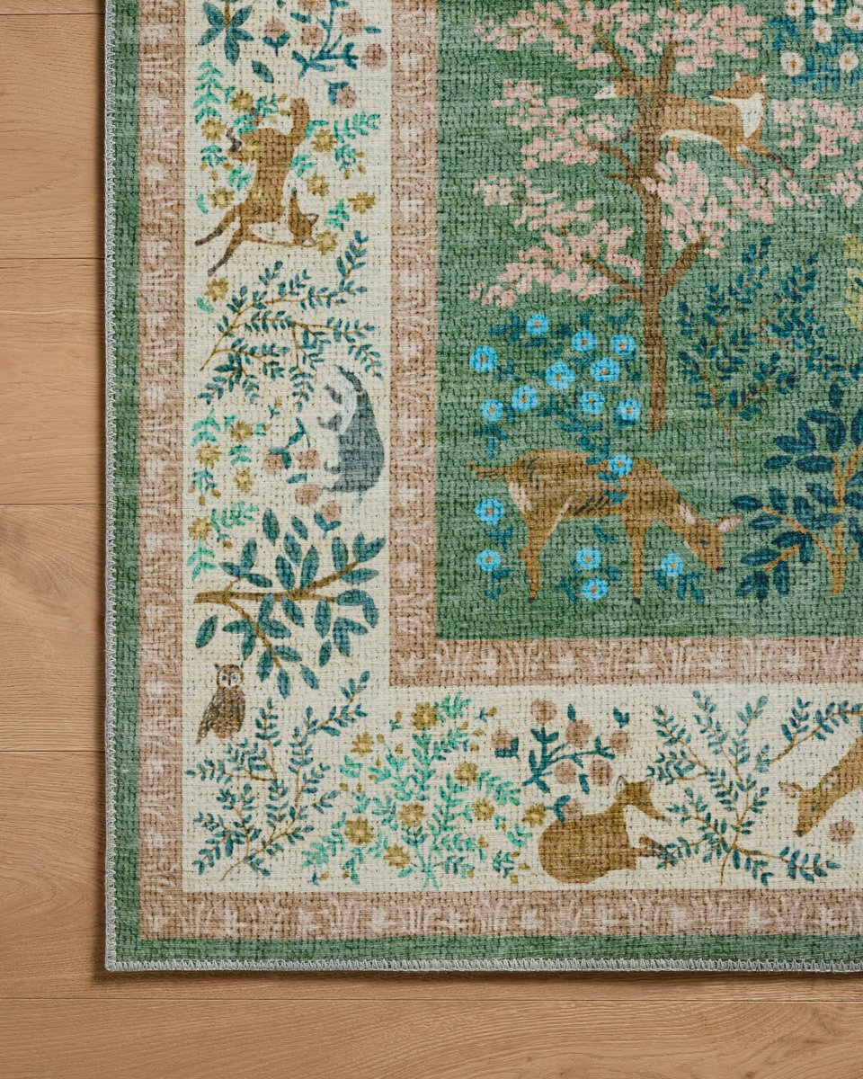 Woodland Rug in Sage Blush