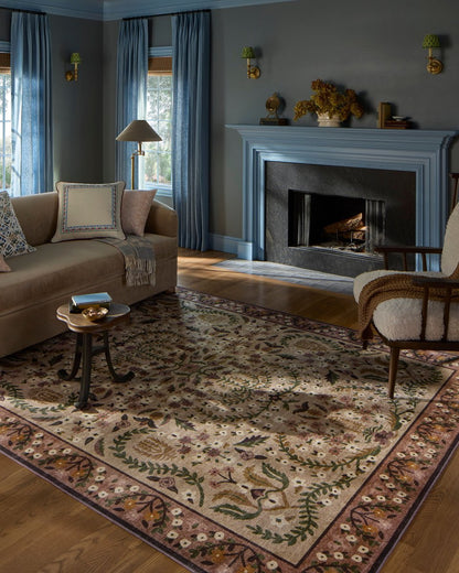 Woodland Rug in Aubergine