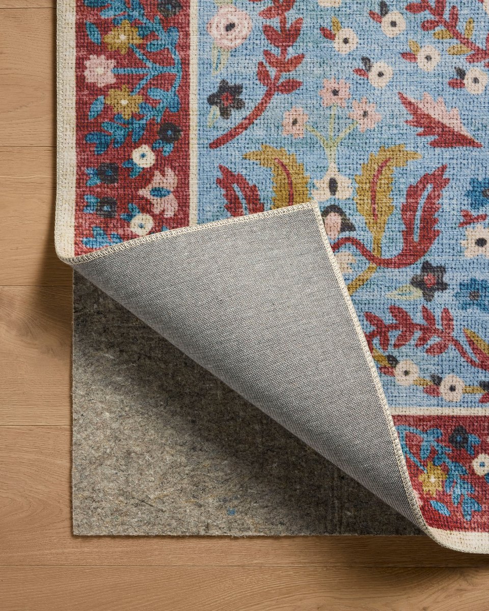 Woodland Rug in Red Blue