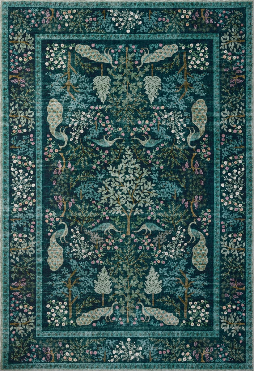 Woodland Rug in Teal