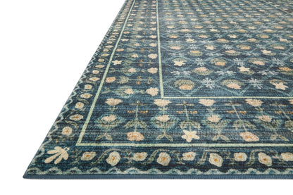 Eliza Rug in Lattice Indigo
